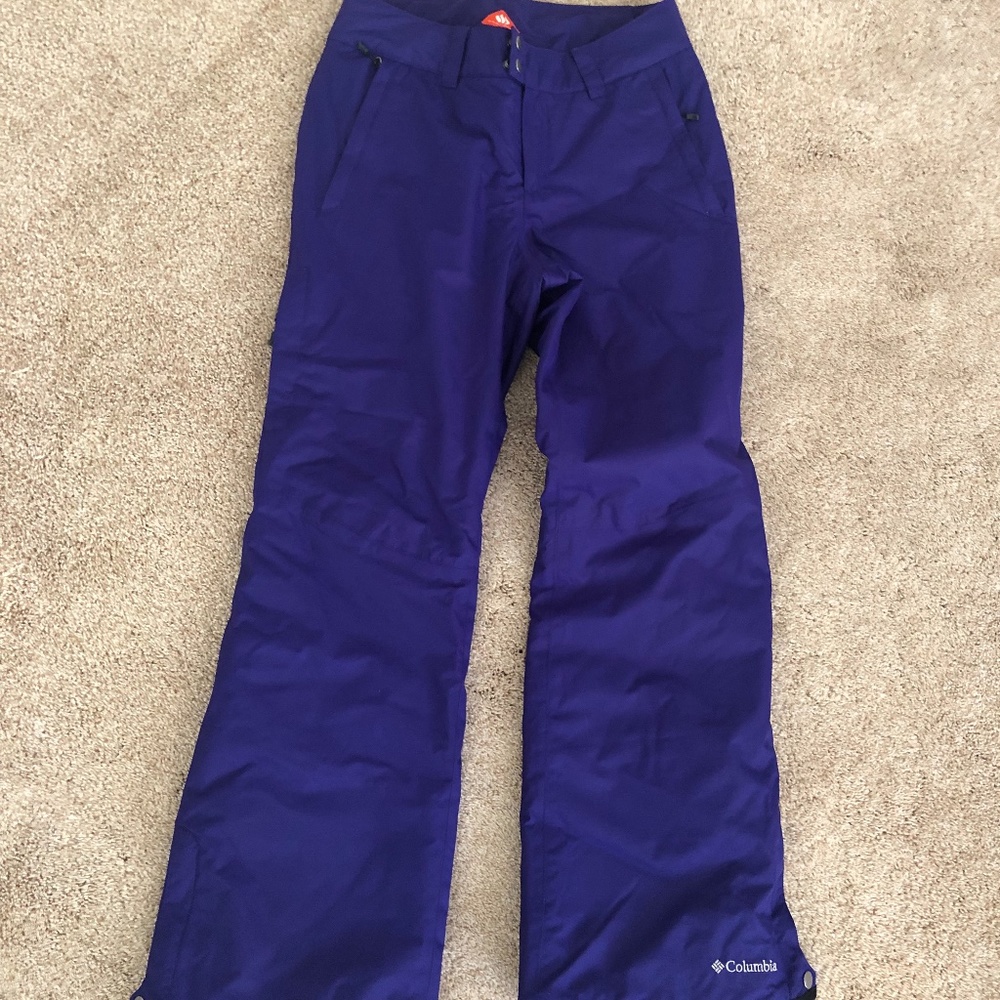 Columbia purple omni heat snow ski pants size S